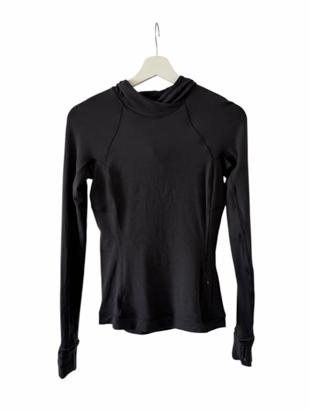Lululemon Its Rulu Run Long Sleeve Hoodie Black 4 - Picture 2 of 4